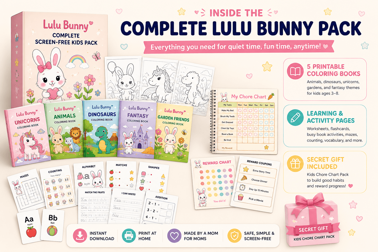 Screen-Free Kids Activity Pack