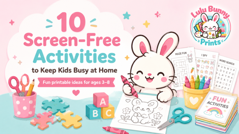 10 Screen-Free Activities to Keep Kids Busy at Home