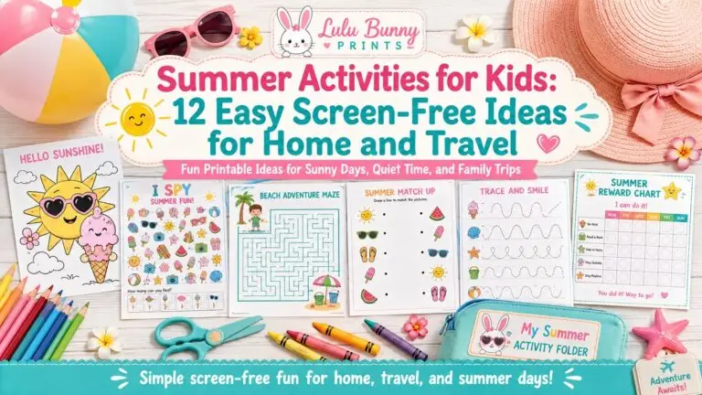 Summer Activities for Kids: 12 Easy Screen-Free Ideas for Home and Travel