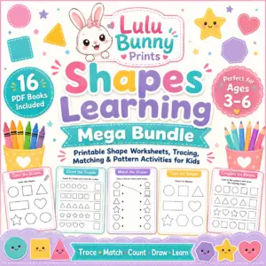 Printable Shape Worksheets, Tracing, Matching & Pattern Activities for Kids