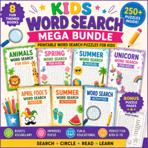 Kids Word Search Mega Bundle