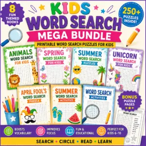 Kids Word Search Mega Bundle